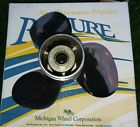 10.5r14 033091 Michigan Match Rapture New Ss Blade Boat Propeller Stainless Steel