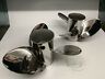 0763988-0763989 0763988 0763989 New Oem Johnson Evinrude Rebel Stainless Propeller Pair