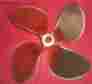 103-15 Hall Stavert Stavertl 22 X 24 4 Blade Nibral Inboard Propeller 1 3 Shaft