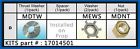 17014501 Solas Hardware Kit Mercury Mariner Hp Fixed Hub Prop