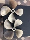203725 Oj Nice Pair Of Brass Blade Propellers