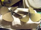 21x27 Rebuild Pitch 4 Blade Boat Prop Propellers 1 2 Shaft Set Of Brass