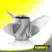 Mar-14519-lr-e0 225hp Precision Propeller Turbo Lightning 14 1 2 X 19 Stainless Steel For Honda 135
