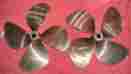265-16 Michigan Wheel 22 X 15 4 Blade Nibral Inboard Propeller Set 1 3 Shaft