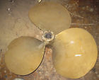 34x24 Bronze 3 Blade Propeller 34 X 24 2-1 2 Tapered Shaft R H Rotation
