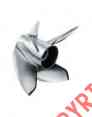 435135 225hp Blade - Ballistic 4 3 23 Stainless 135 Xl Steel Honda Prop 13
