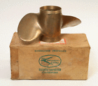 48-3038541-21 Quicksilver Vintage Mercury Propeller Brass Blade Box Used