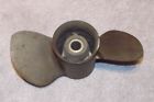 48-30389a1-17 48 30389 A1 17 Quicksilver Brass Boat Prop Propeller Quick Silver Great Condition