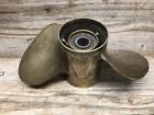 48-30391 A1-15 Quicksilver Brass Boat Prop Propeller Quick Silver