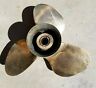 396-11 48 Quicksilver Vintage Mercury Quick Silver Solid Brass Boat Propellor