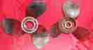 48-823663-22 48-823664-22 Mercury Bravo 3 22 Pitch Stainless Steel Propeller Set 2-16ab