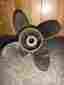 48-825901a45 Yamaha Mercury Marine Offshore 4 Blade S.s Propeller 14 X 19 Counter