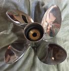 4x14.5x26 Suzuki New 4 Blade Propeller Stainless 15 Splines
