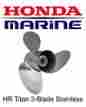 58133-zy3-a18hr Honda Bf135-bf225 14-3 4 X 18 Hr Titan 3 Blade Stainless Prop