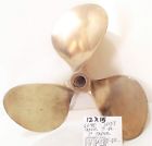 6670 169k 994k Eliminator Marine Brass Propeller Blade Tapered Shaft Lh Rot