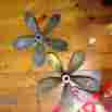9200 Chris Craft Pair Of 21 X 22 In 5 Blade 1-3 8 Bore Bronze Propellers