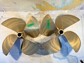 2757 Acme 4 Blade Bronze Boat Propeller 21 Inch X 26 Pitch 2 Shaft 1 Pair Rh/lh