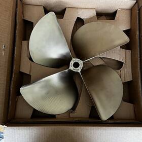 3319 Acme 18x16 Lh 4 Blade Bronze Boat Propeller 1-1/8 Spline Reconditioned