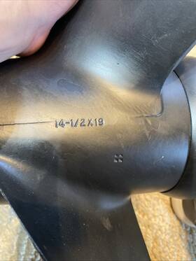 48-832830a45 Bfo V0i7sd Propeller 14-1/2x19 Rh For Mercury 14.5 Inch X19 Pitch