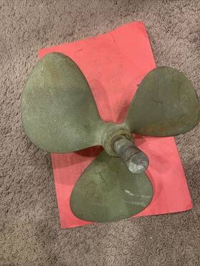 R9057-s2325 Bral Brass 3 Blade Chris Craft Propeller 13 Rh 9 N1 10 72 Grand Rapids Mich