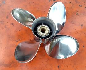 C411323 Cabela Cabelas 13 X 23 4 Right Hand 15 Spline Stainless Steel Propeller Mercury