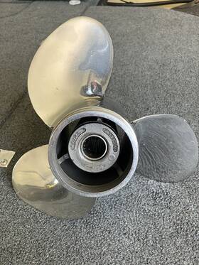 C311013 Cabela S Stainless Steel Outboard Propeller 3 Blade