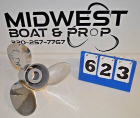 C301319 Cabelas Rh 3 Blade 13x 19 Stainless Steel Propeller