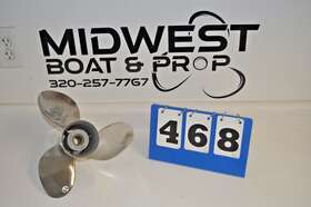 C321115 Cabelas 12-1/4 X 15 Stainless Steel Propeller For Omc Johnson Evinrude 40-75hp