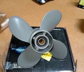 58134-zv4-010ah Captain Aluminum 4 Blade Propeller 9 1/4x10 For Yamaha Honda Outboard Engine Bf 8-20hp