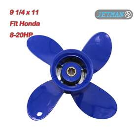 58134-zv4-011ah Captain Outboard Propeller 4 X 9 1/4 11 For Honda Yamaha Engine Bf 8-20hp 8 Spline
