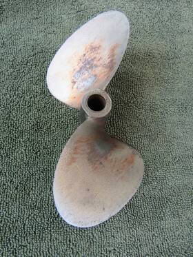 K2880 Cary Mercury Antique Outboard Motor Racing Hydroplane Propeller Steel Bsr 1960s