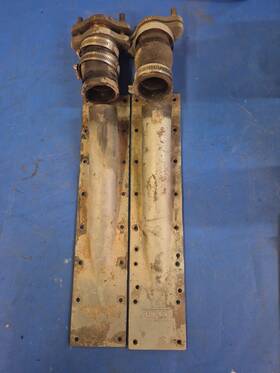 2301-4.5 Chris Craft Vintage 1.25 Inch Prop Shaft Logs With Packing Couplers