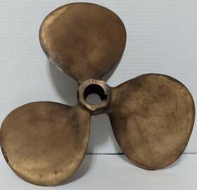 738-k Chris Craft Equi-poise Rh T-36 Vintage Brass Boat Propeller 13 X / 738 K