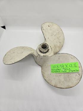 293265 Chrysler Force Outboard Motor Propeller 10 3/8 X 12 1/2