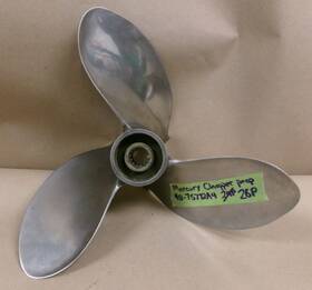 48-75772a4 Chrysler Used Mercury / X 26 Stainless Outboard Chopper Prop #