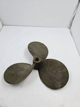 725b Columbian Vintage Colombian Brass 3 Blade Propeller
