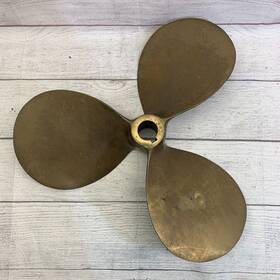 D18-p18l Columbian Hydrosonic 3 Blade Propeller - D18 P18 Bronze Brass Key Shaft
