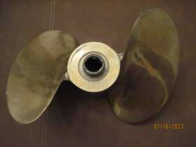J2bb Columbian Vintage 2 Blade Brass Racing Propeller For Johnson Evinrude