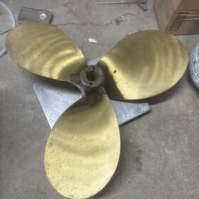 30-coolidge-16rh Coolidge 30coolidge16rh Large Propellers Props 30 Inch -in Diameter Brass 3 Blade 16 Deg Rh