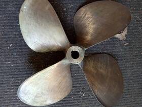 9922 Ellison Four Blade 24-inch Bronze Propeller Left Hand Turn -5 -28 1.5 Inch Shaft 24