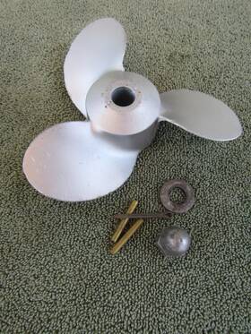 60-80s Eska 46119 Wizard Sea King Ted Williams Antique Outboard Propeller 5hp #