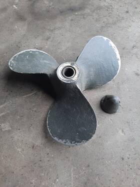 304684 Evinrude Used 3 Blade Aluminum Propeller 9-1/4 X 11p Johnson