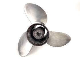4889 Evinrude Johnson Viper 3 Blade Propeller 15 X 17 Stainless Steel Prop