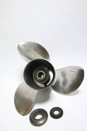 D3x13x19rn Evinrude Johnson Etec 90 115 Hp Propeller Solas 13 X 19 Pitch Stainless Steel