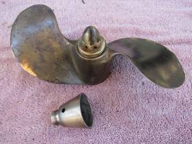 101527 Evinrude Elto Antique Outboad Motor Bronze Propeller 1934 Lightwin Handifour #75