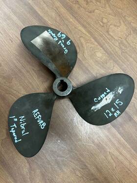 3212rh Federal 12rh15 12 X 15 Propeller Prop Cupped Ni-bral 9 Ft69 1 Inch Bore Chris Craft