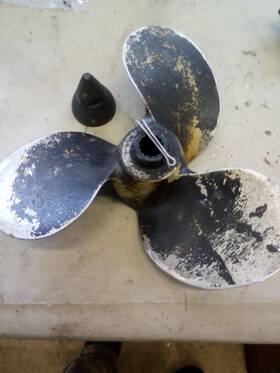 Fp-287 Force/chrysler Prop For 1988 Outboards And Others # Fp287
