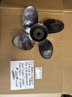08m64-zw7-b15 Honda 13 1/4 X 15 Pitch Left Handed 4 Blade Propeller