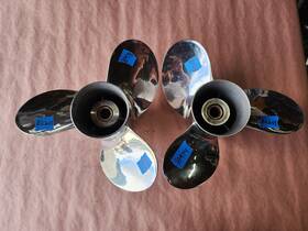 P10974 Honda 1/4x17r 1/4x17l Pair Of 15 1/4 Inch X 17p Stainless Steel Propellers 4.75 P10973