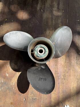 13.25x15p Honda Bf90a 90hp Bf90 Outboard Stainless Steel Prop 13.25x15